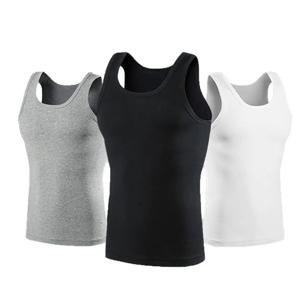 Hot Summer Male tank top Women Basic Elastic Tank Pure Cotton Sleeveless gallery