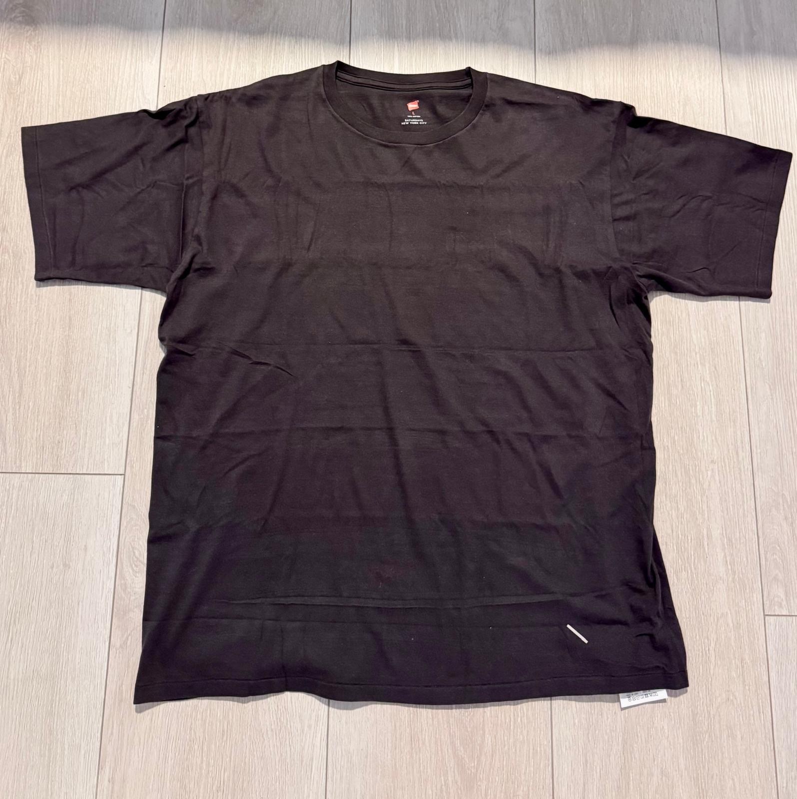 Hanes x Saturdays NYC Washed Cotton Tees Size L 2-Pack × 1 gallery