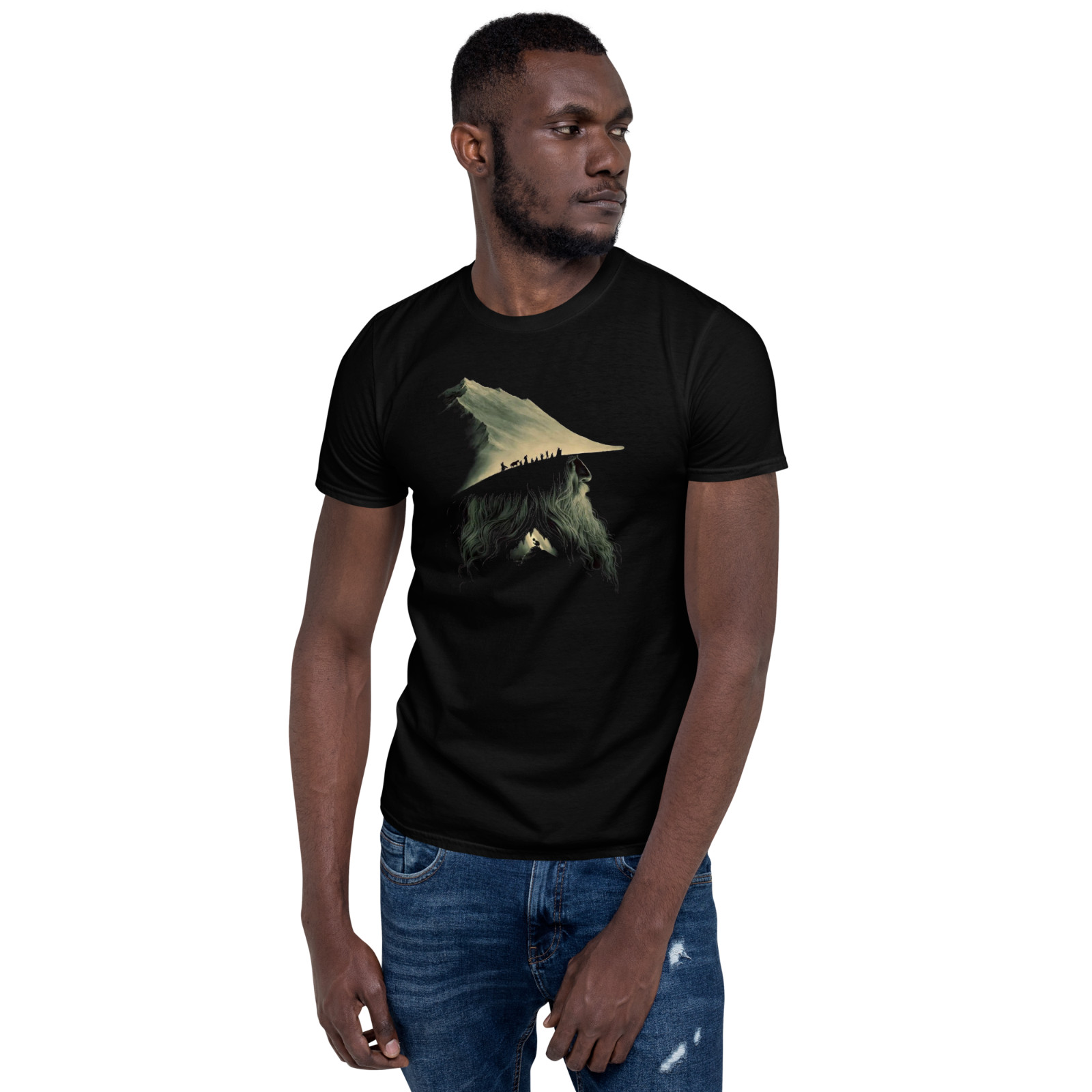 SMOKING GANDALF, HOBBIT, LORD OF THE RINGS, N0-LOGO, PRINTED T-SHIRT gallery