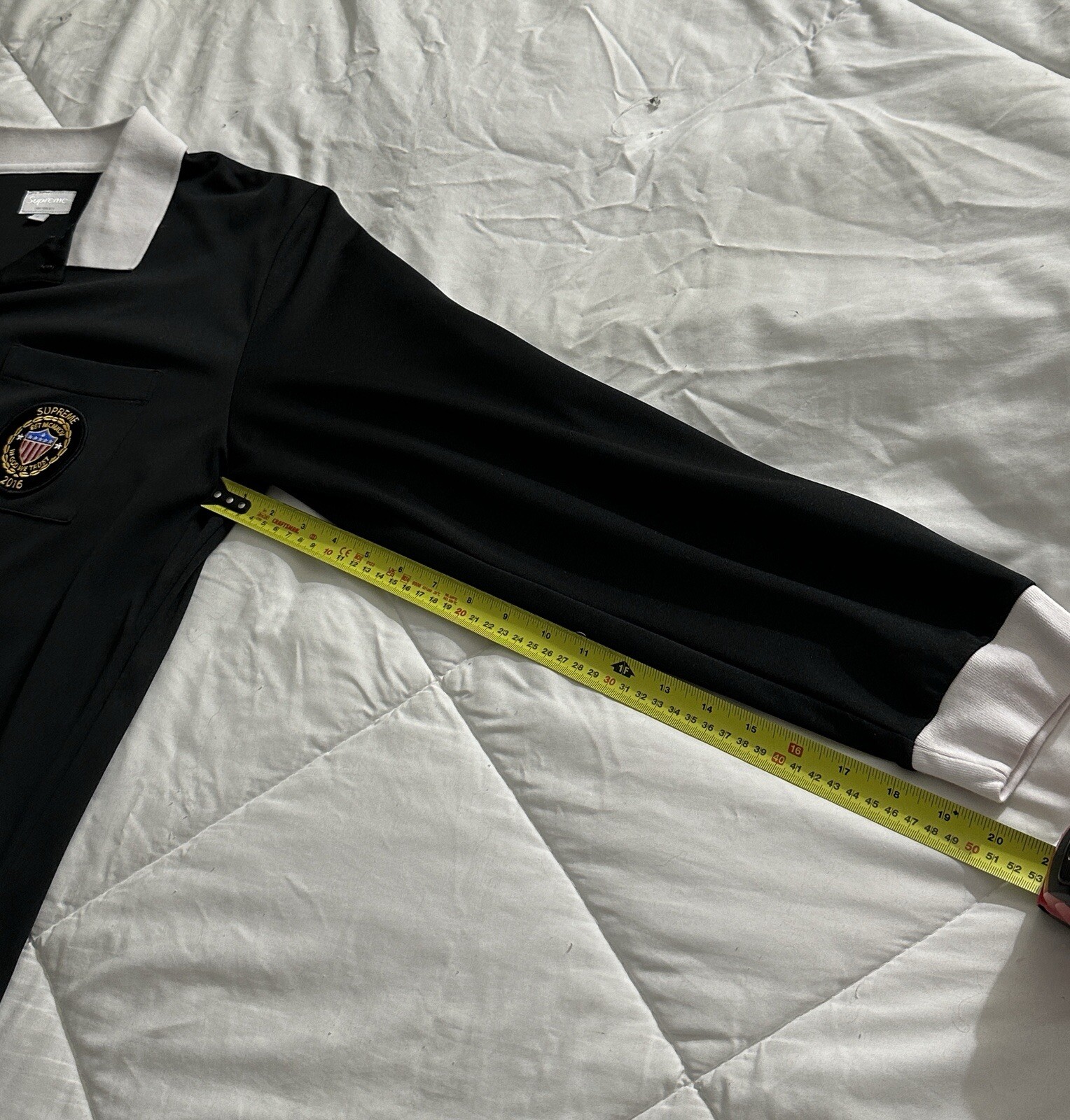 SUPREME SIDELINE L/S POLO RUGBY IN GOD WE TRUST SIZE L LARGE SS16 gallery