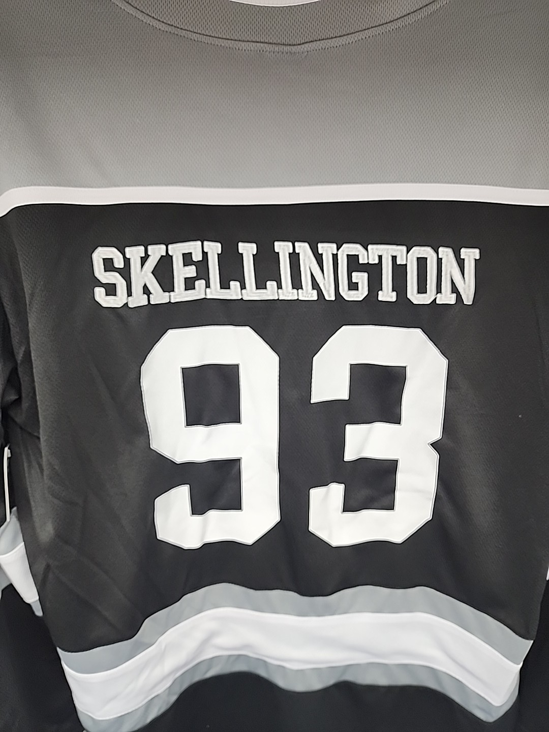 New Jack Skellington Hockey Jersey Disney Embroidered Back Graphic Print Front gallery