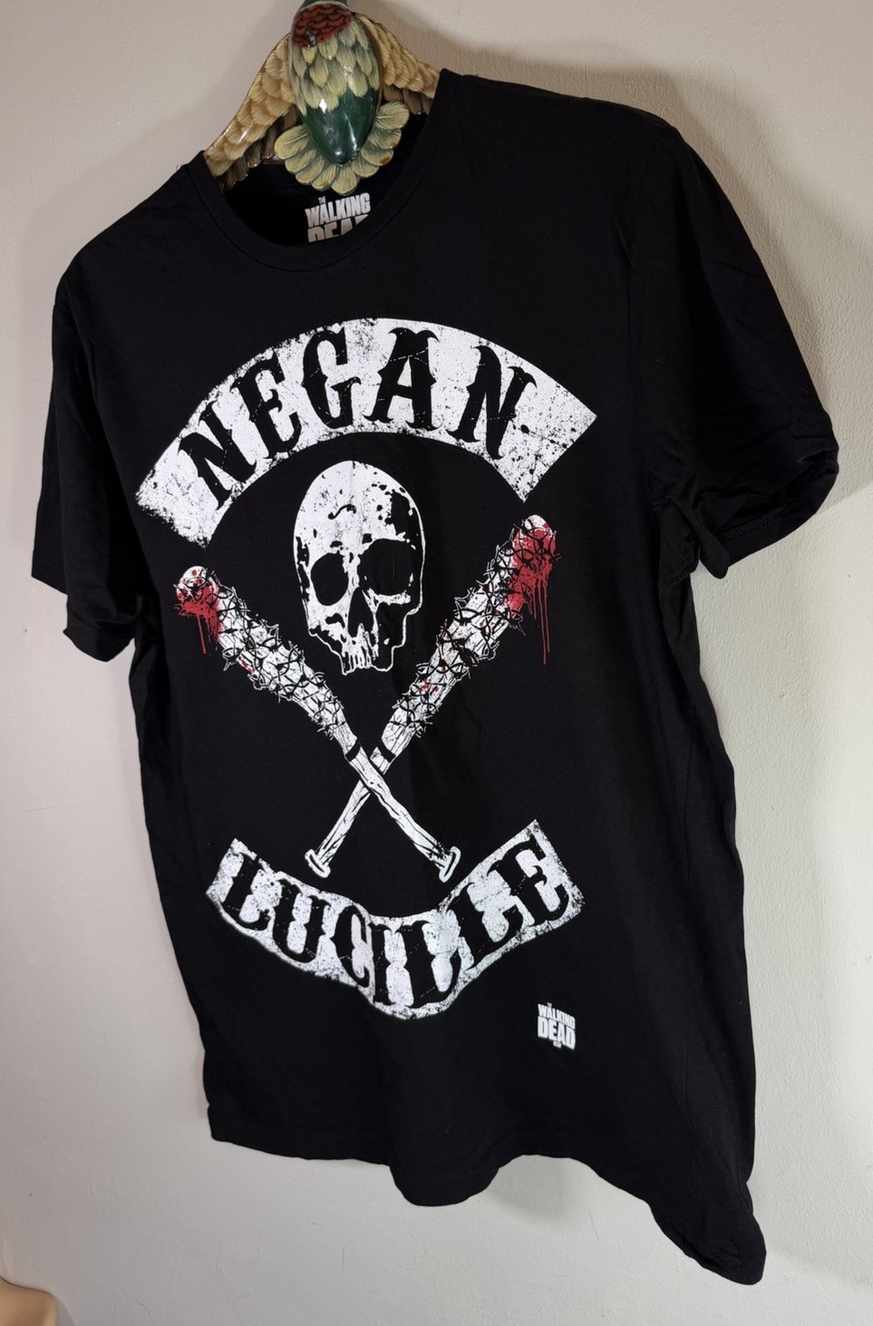 The Walking Dead Negan Skull Crossed Lucille Bats T-Shirt Licensed UK Large 2017 gallery