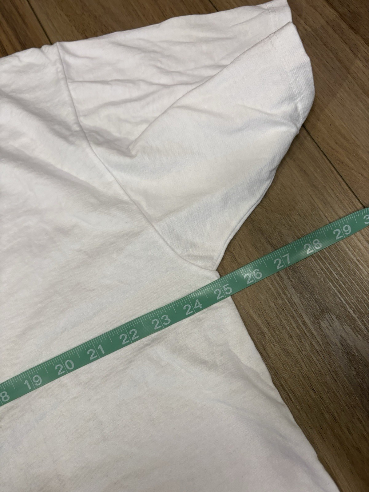 Vintage White Blank Shirt Jerzees Heavyweight Cotton Short Sleeve Tee 90s 2XL gallery