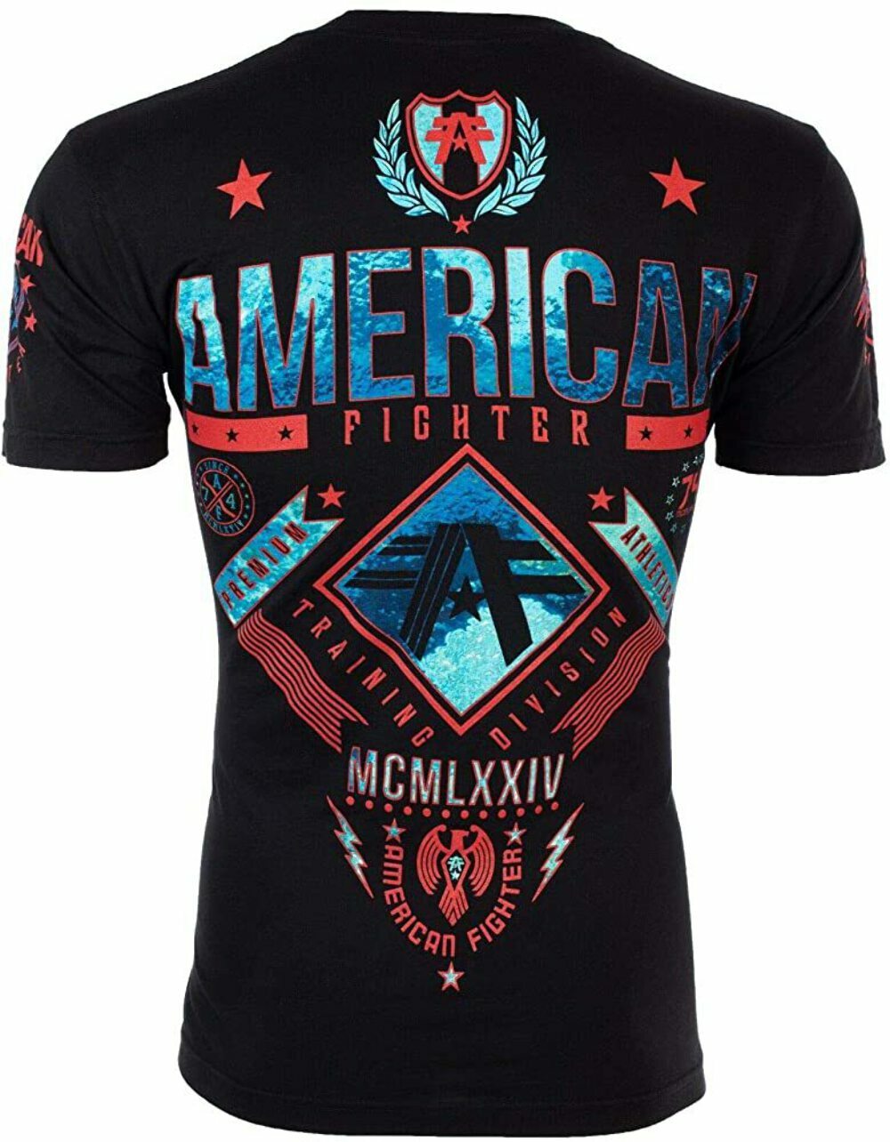 AMERICAN FIGHTER Men's T-Shirt LANDER Biker Black Athletic MMA S-4XL gallery