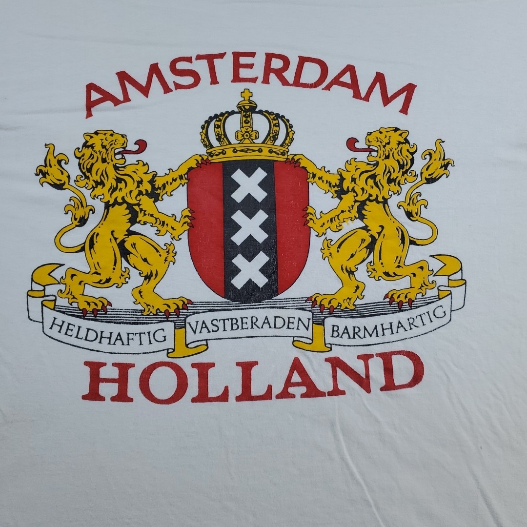 Vintage Amsterdam Holland T Shirt Mens White Size See Measurement gallery