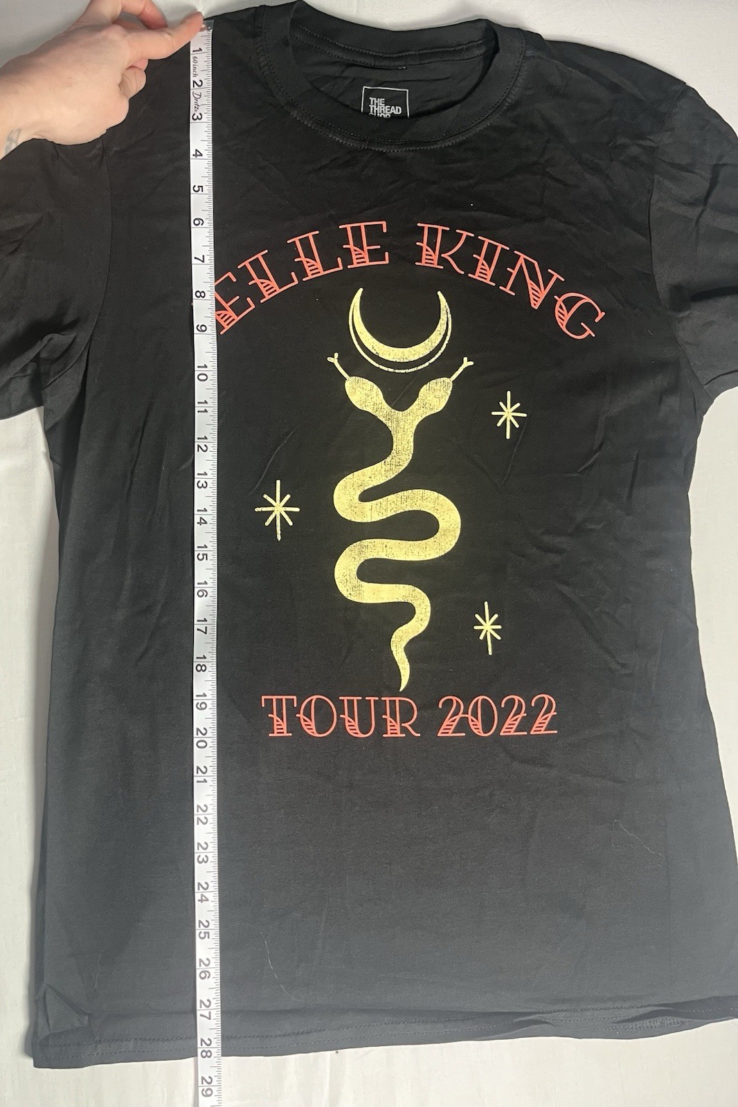 The Thread Shop Black M T-Shirt Elle King Tour Graphic Cotton Short Sleeve gallery