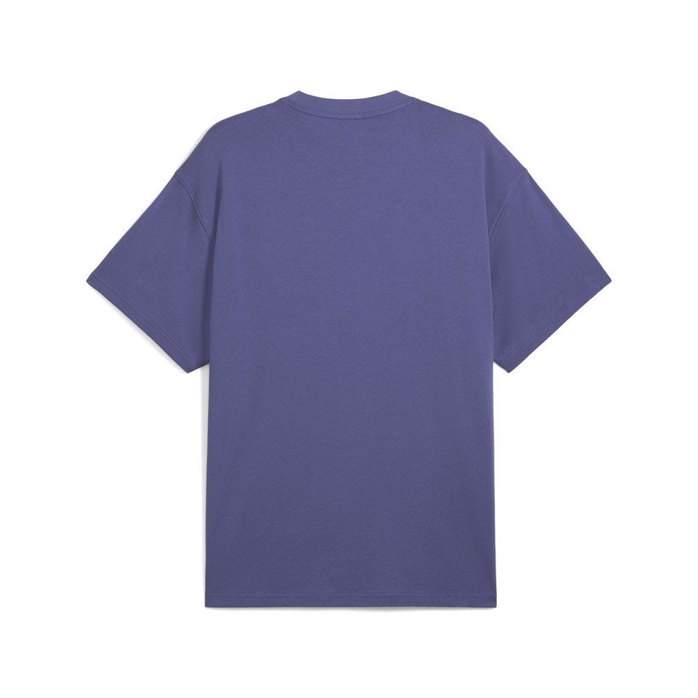 PUMA Lace Em Up Laced Up Oversized Crew Neck Short Sleeve T-Shirt Mens Blue Casu gallery