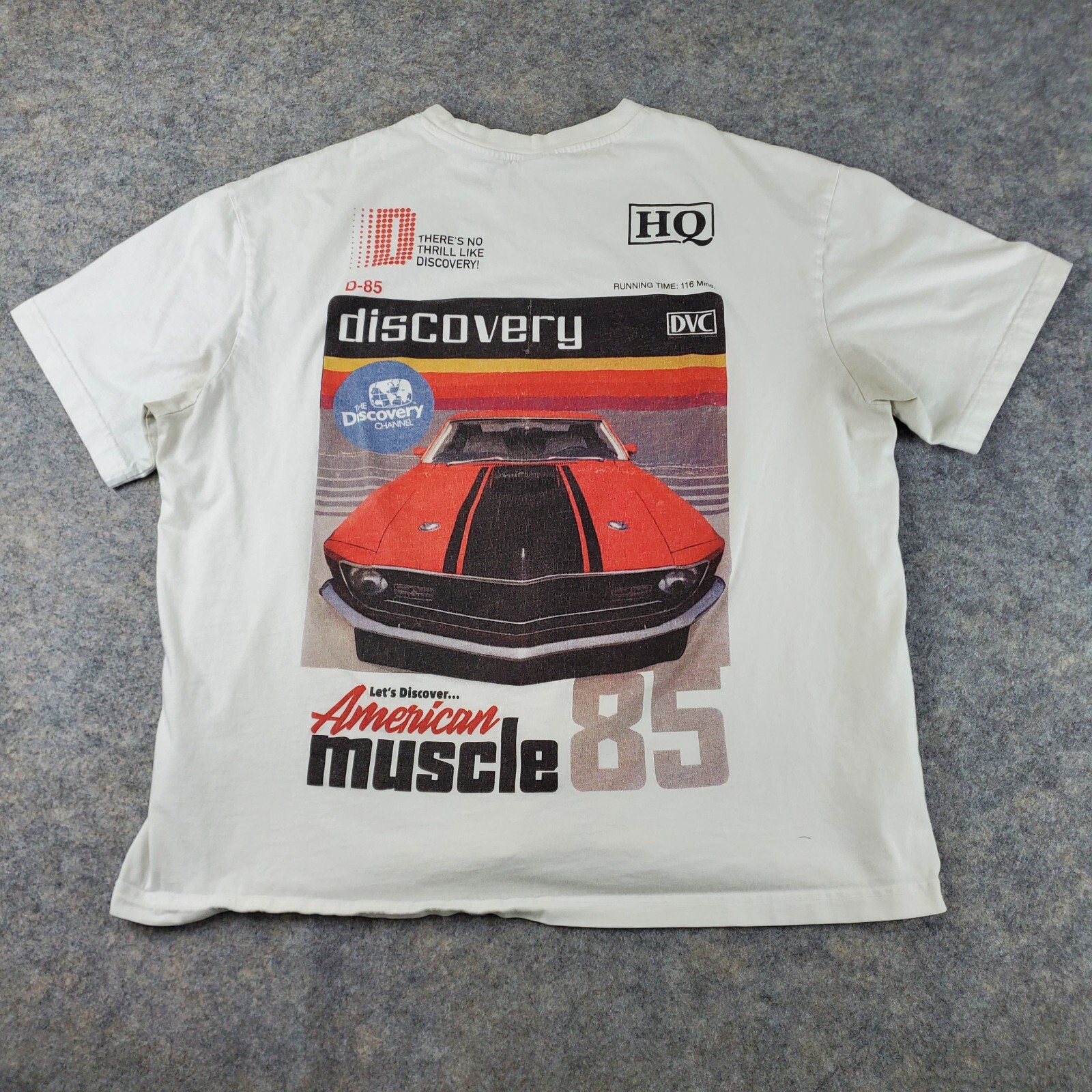 The Discovery Channel X H&M Shirt Mens Extra Large White Crew Neck Short Sleeve
