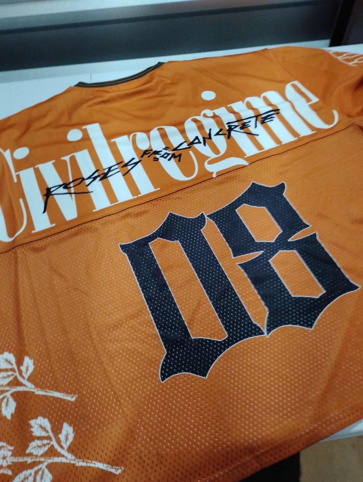 Civil Regime Orange Jersey Box Fit Style Brand New! Size 2XL gallery