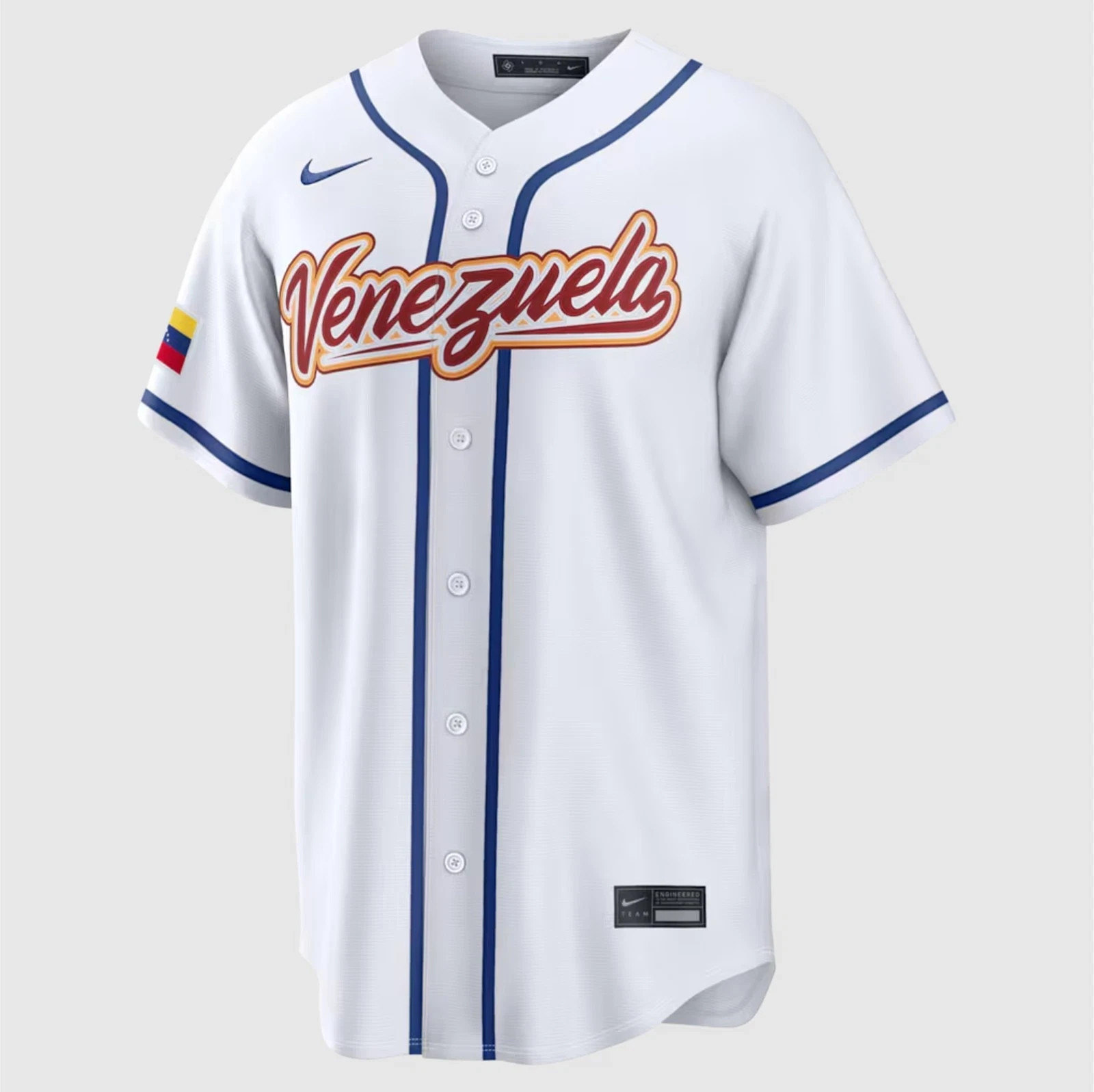 Men’s Venezuela Baseball White 2026 World Classic Home Stadium Free Ship