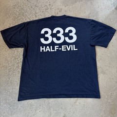 333 Half Evil Classic Logo Heavyweight Tee Graphic T-Shirt Blue Men’s XXL 2XL