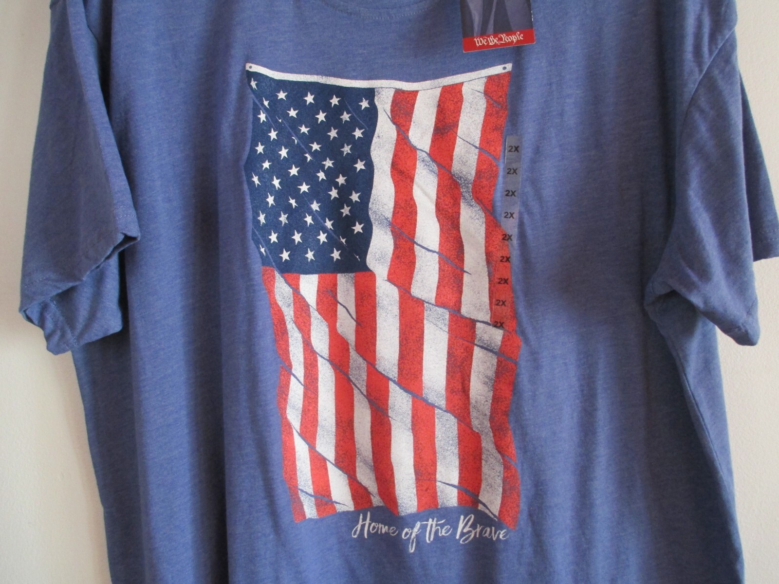 Men's Blue Classic USA Short Sleeve T-Shirt Size XXL New With Tag gallery