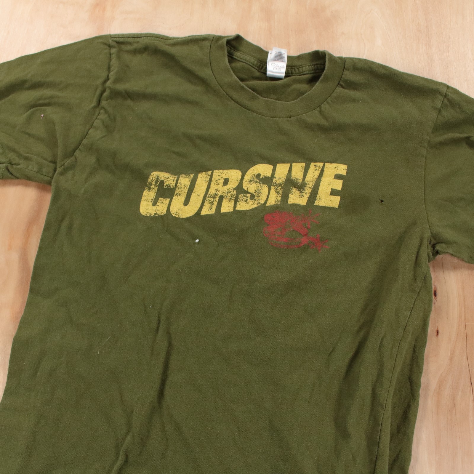 vtg Cursive t-shirt SMALL indie rock emo bright eyes american apparel 90s 00s gallery