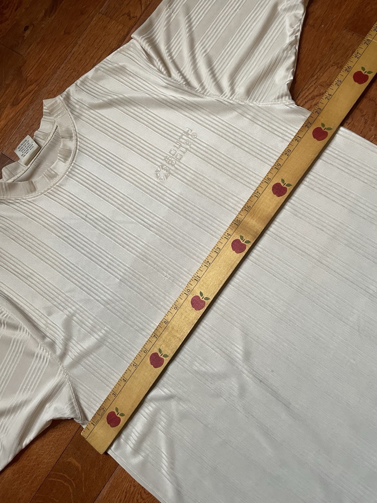 Vintage 90s Southpole Mens Medium Sheer Satin Striped Baggy Fit Shirt Light Gray gallery