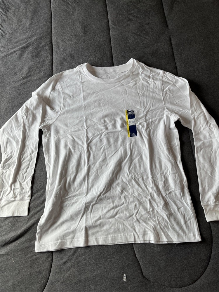 Men’s George Cotton Comfort Long Sleeve Tee, Size Large