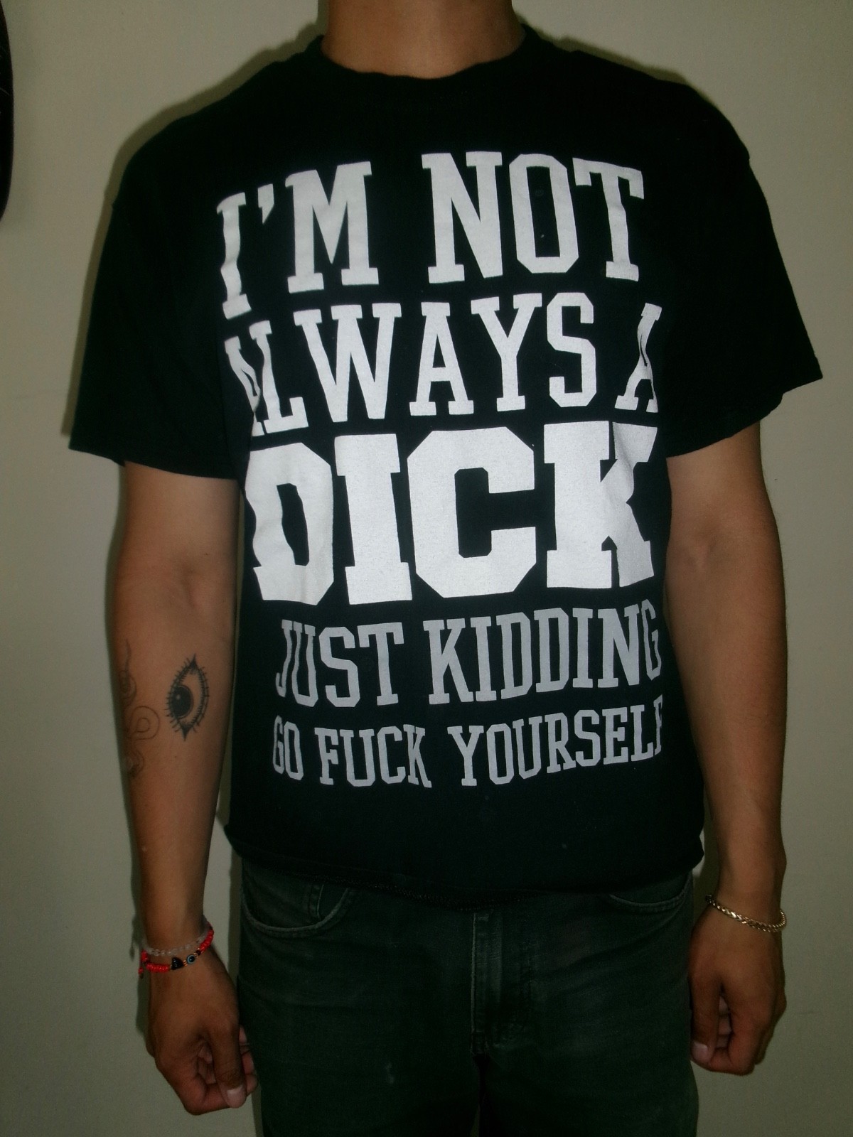 Spencer's profanity Graphic T-Shirt Black Large gallery