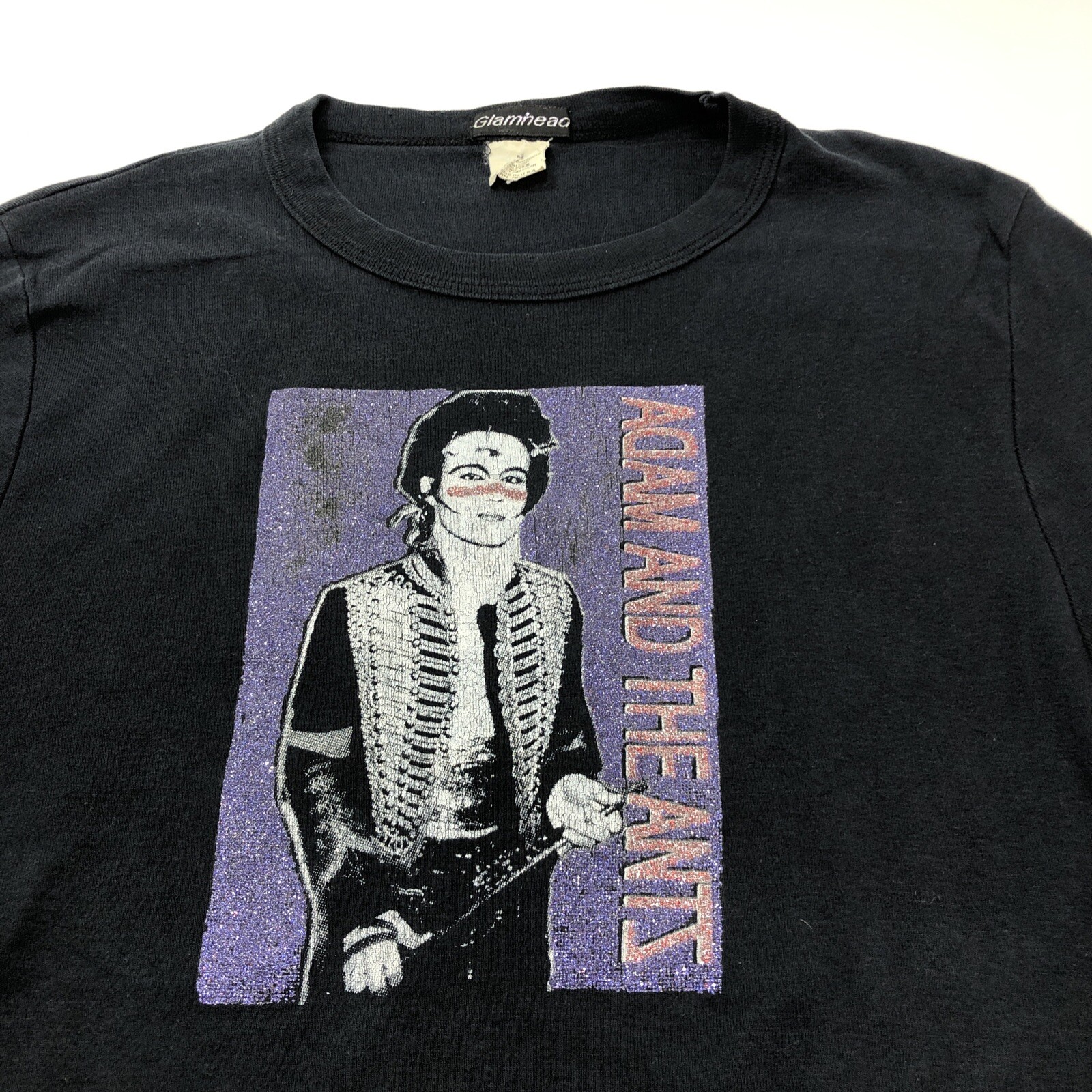 Vintage Adam & The Ants Glamhead Medium Black T Shirt Vtg Punk New Wave Band Tee gallery