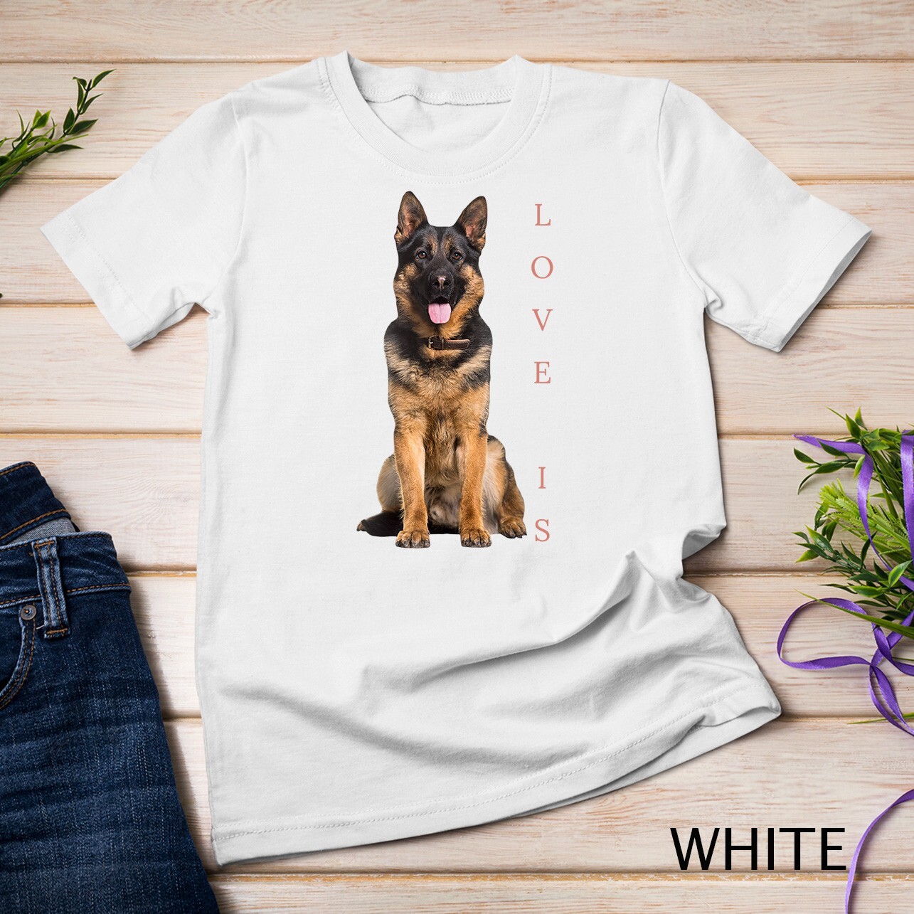 German Shepherd Shirt Shepard Dog Mom Dad Love Pet Puppy Tee Unisex T-shirt gallery