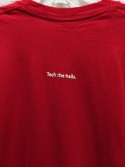 Apple Store Employee T shirt Tech The Halls Medium Christmas Red men women
