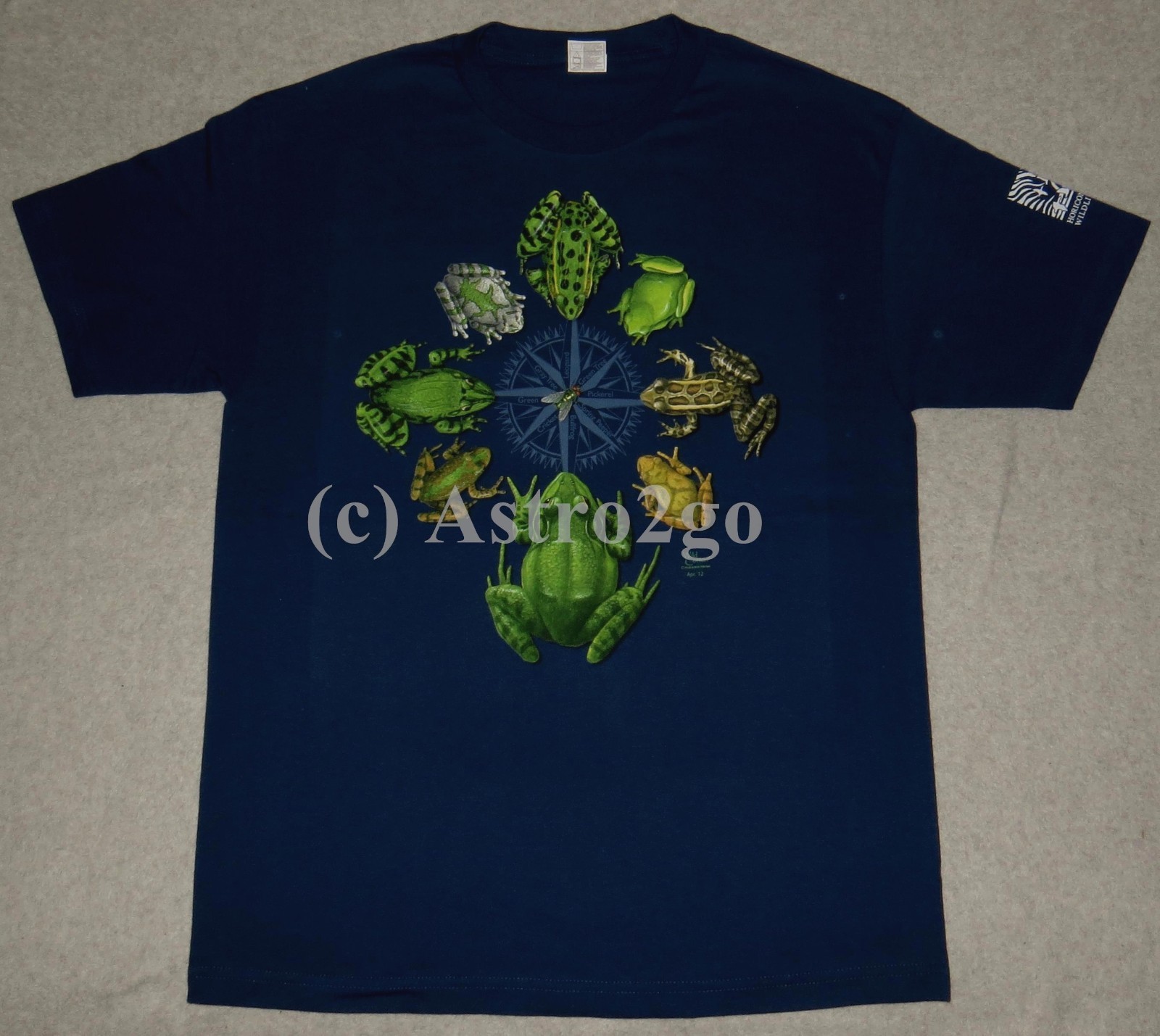 FROG CIRCLE-Bull Leopard Tree Peeper Amphibian Science Nature T shirt size S-2XL gallery