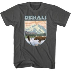 National Parks Denali Landscape Shape Smoke Brands Shirt
