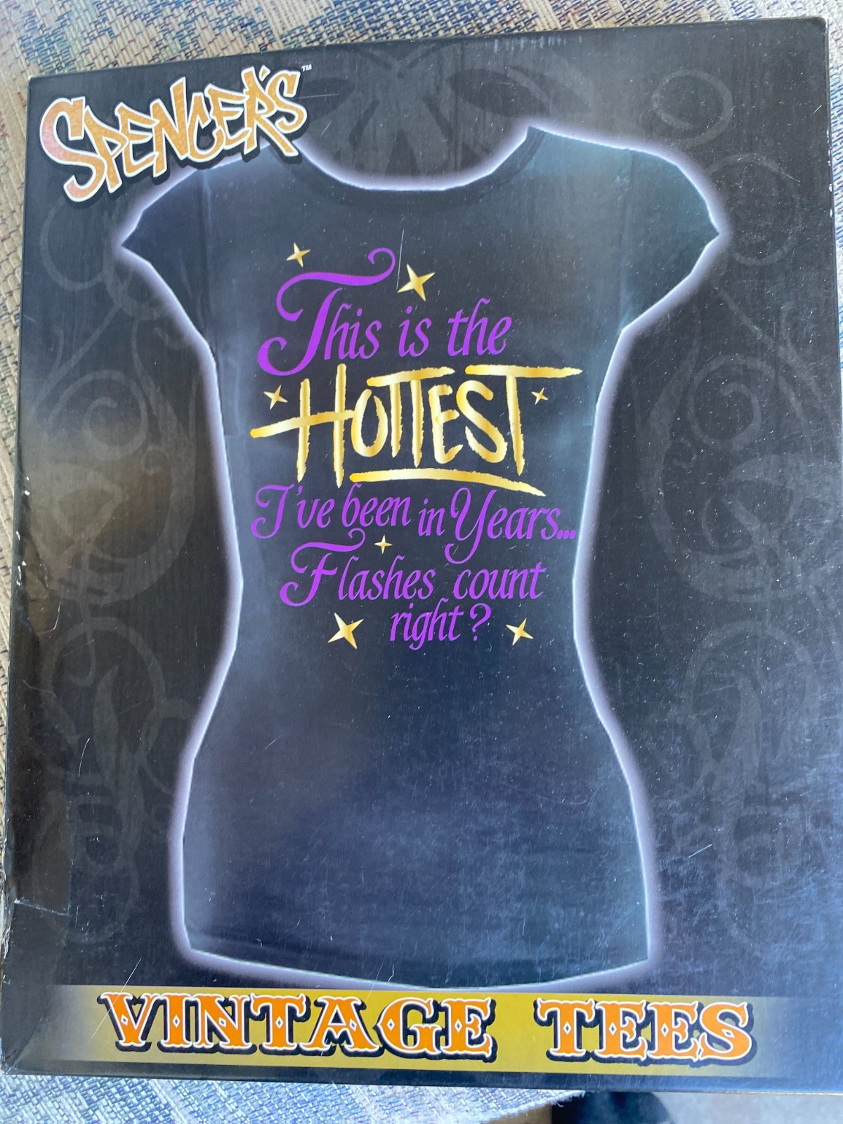 Vintage Spencer’s “THIS IS THE HOTTEST IVE BEEN” Parody Saying Tee Size LG gallery