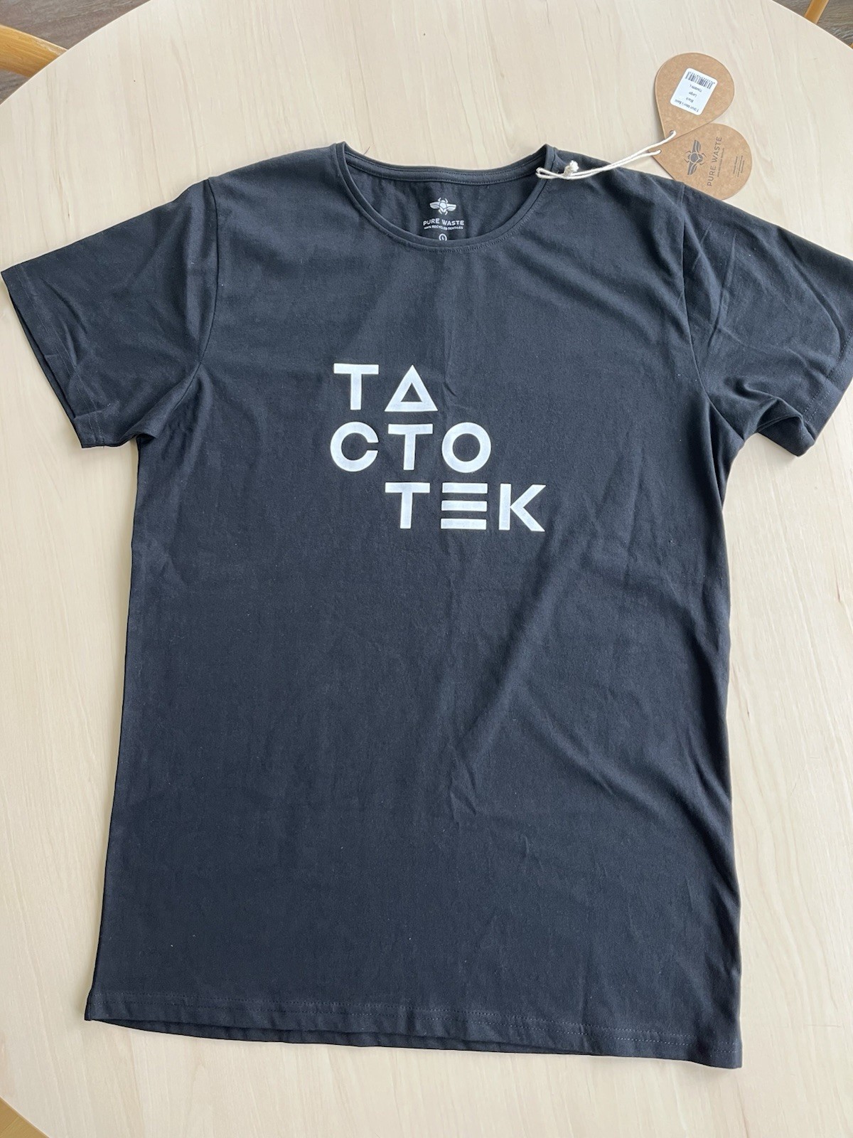 Pure waste TACTOTEK 100 Black Percent Recycled T-Shirt Men’s L Helsinki Finland gallery