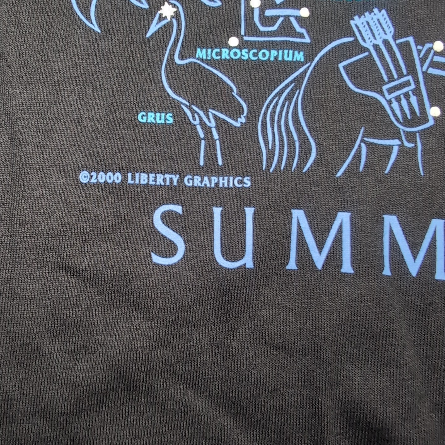 Vtg Y2K Discovery Channel Shirt Mens XL Double Sided Constellations Glows N Dark gallery