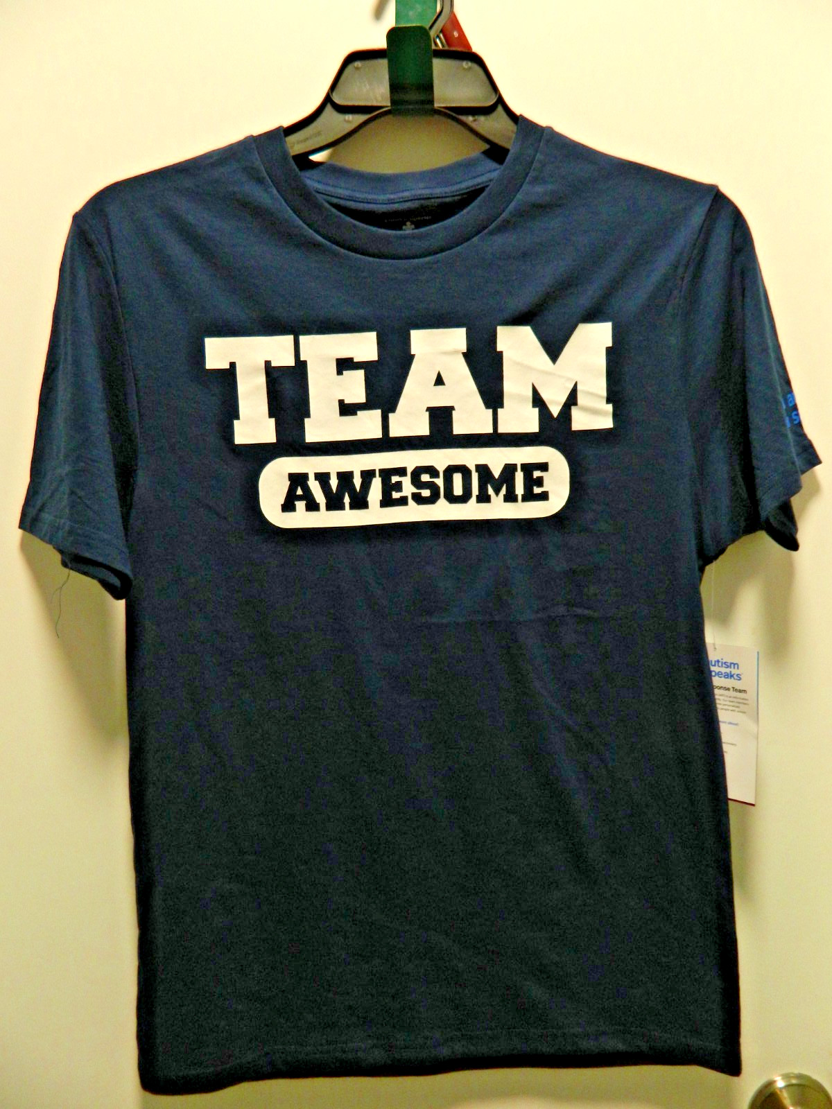 Autism Awareness Shirt Team Awesome Brand New -Blue size LARGE -UNISEX gallery