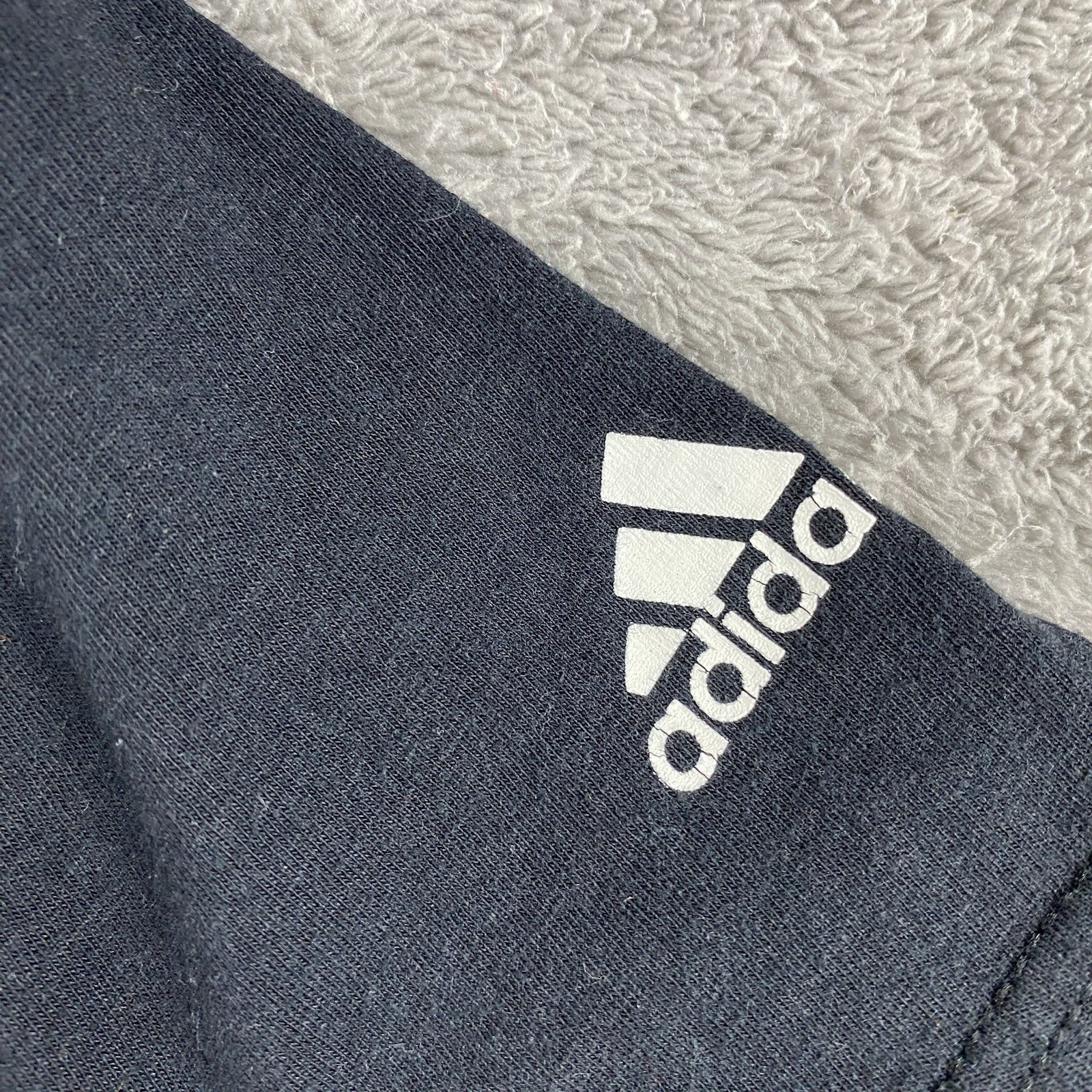Adidas Shirt Men Medium Black Short Sleeve Performance Go To Tee Spellout gallery