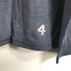 FOURLAPS Long Sleeve Radius Henley Shirt, Men’s Size S – Navy Heather