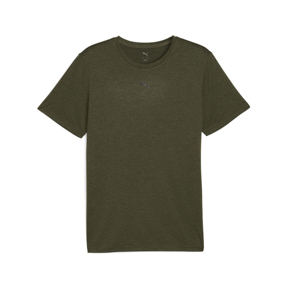 PUMA Train All Day Essentials Heather Cat Crew Neck Short Sleeve T-Shirt Mens Si