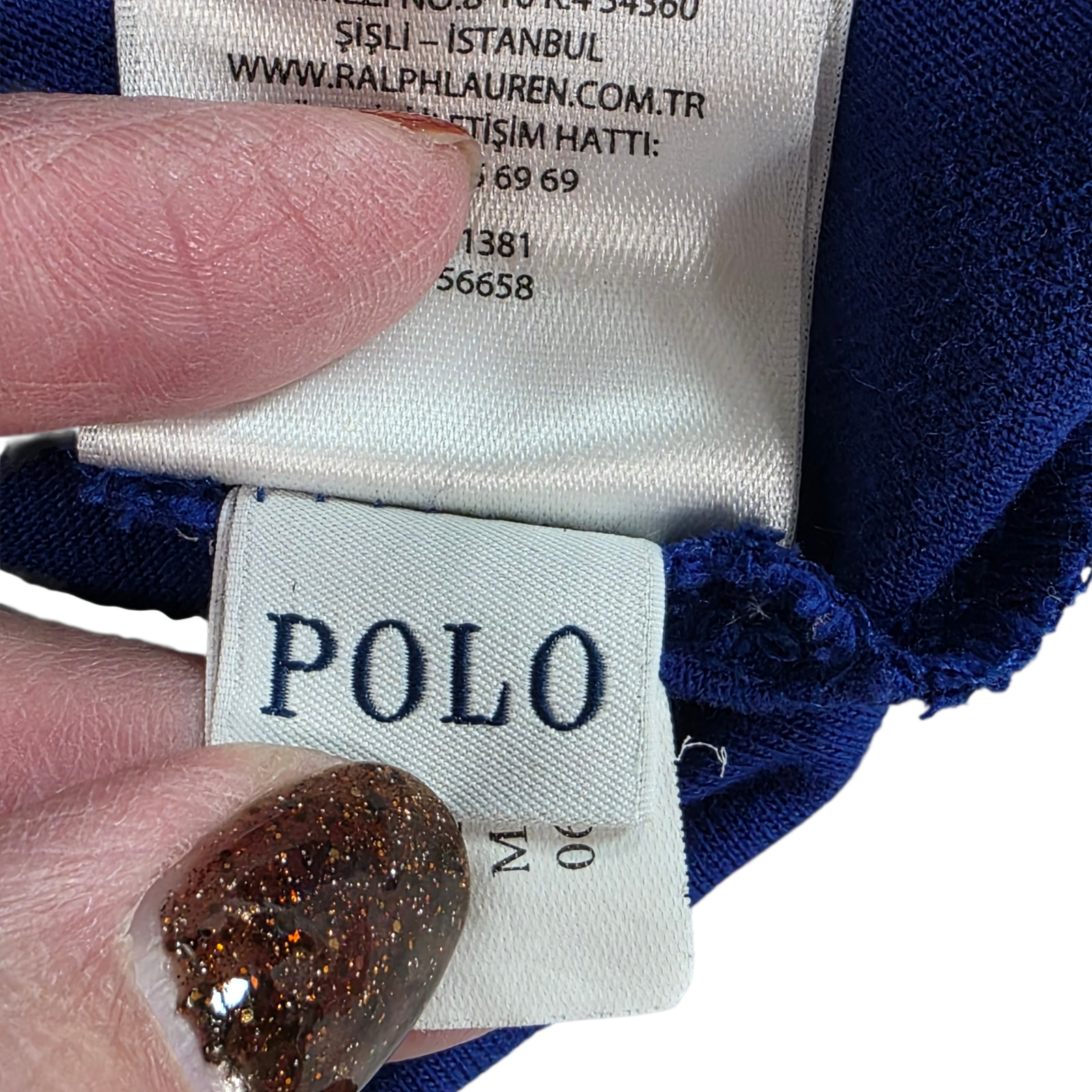 Polo Ralph Lauren T-Shirt Mens Large Blue Custom Slim Fit Crew Neck Long Sleeve gallery