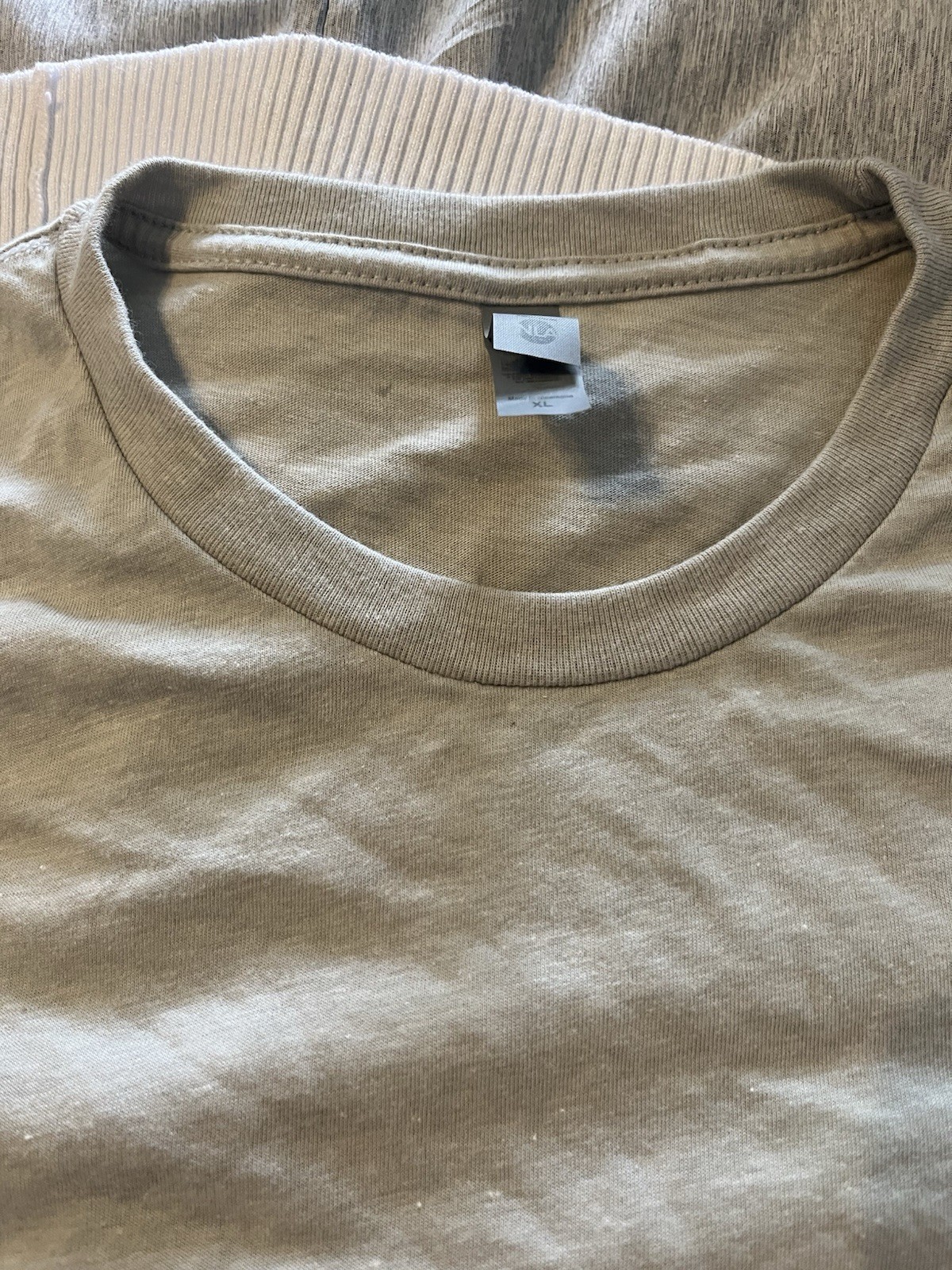 NEXT LEVEL APPAREL Men’s Short Sleeve T-shirt - XL - Brand New - Stone Color gallery