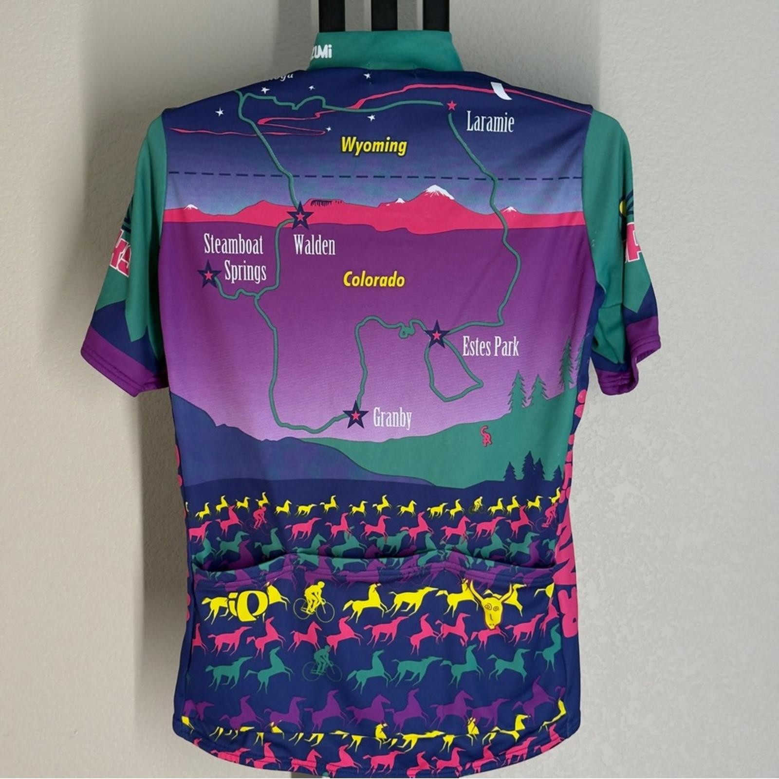 RARE Vintage Pearl Izumi "Pedal the Peaks" Cycling Jersey - Size L gallery