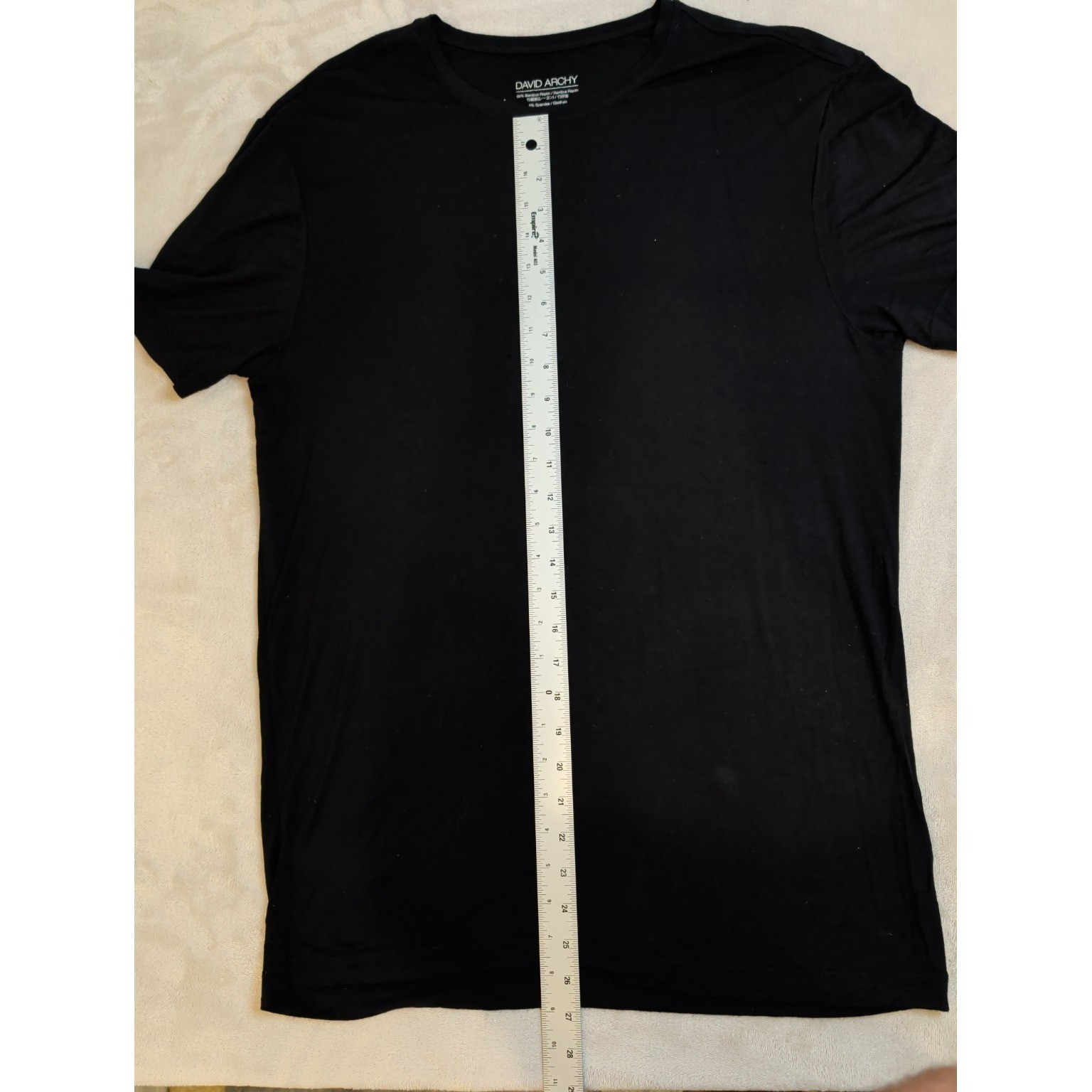 DAVID ARCHY Men's Undershirt Bamboo Rayon Moisture-Wicking T-Shirts Stretch Crew gallery