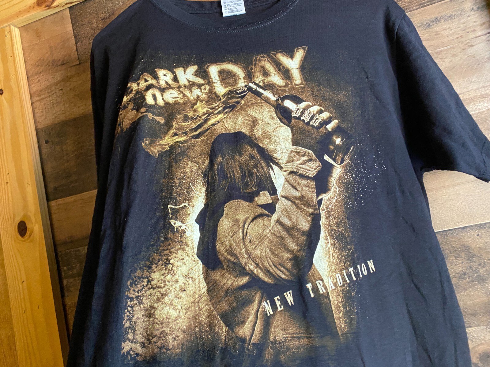 Dark New Day New Tradition T-Shirt Adult Large Hard Rock Metal Band Tee Music gallery