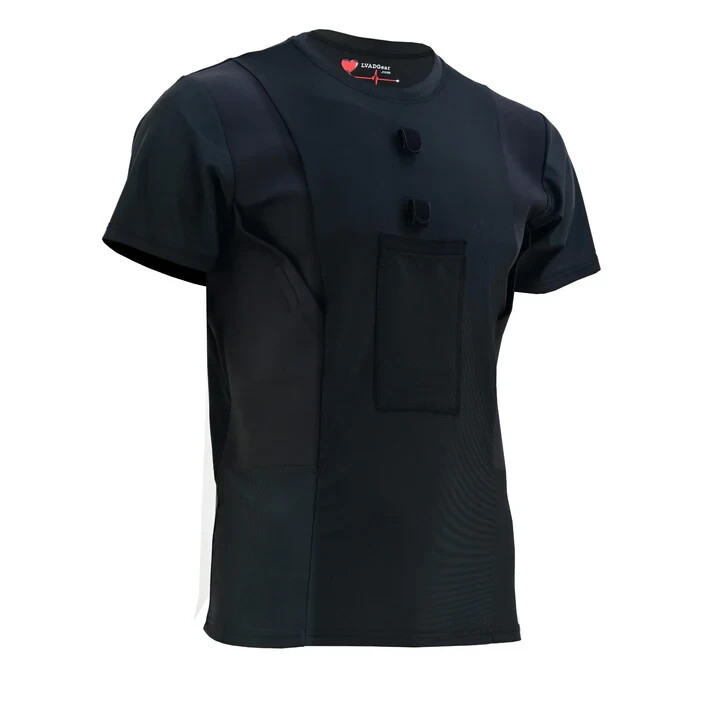 LVAD Heartmate 3 Men Shirt Crew Neck LVAD Clothing T-Shirt Medical Wear Black gallery