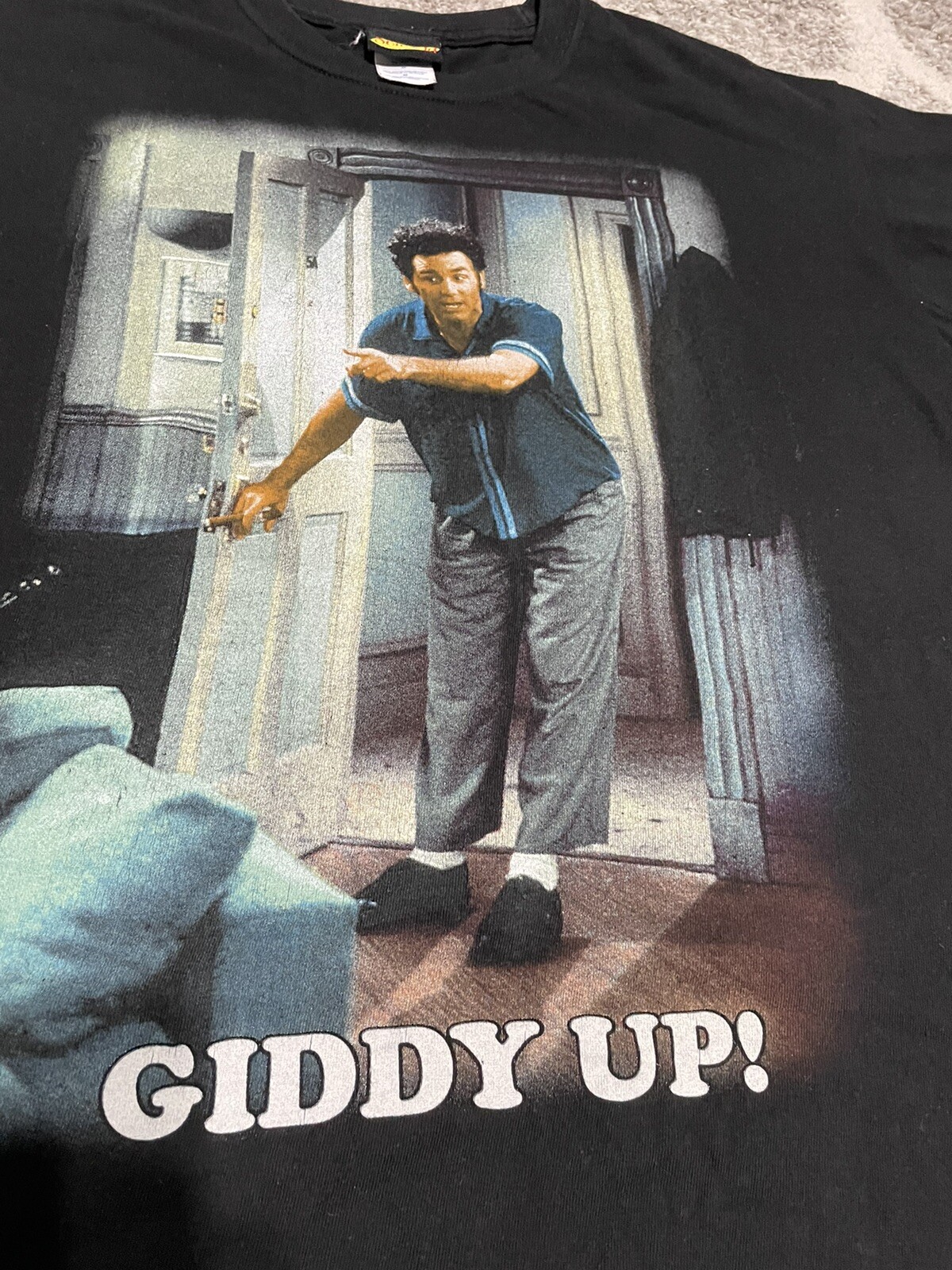 Vintage Seinfeld Kramer Giddy Up T Shirt NBC TV Show Jerry Size Medium gallery