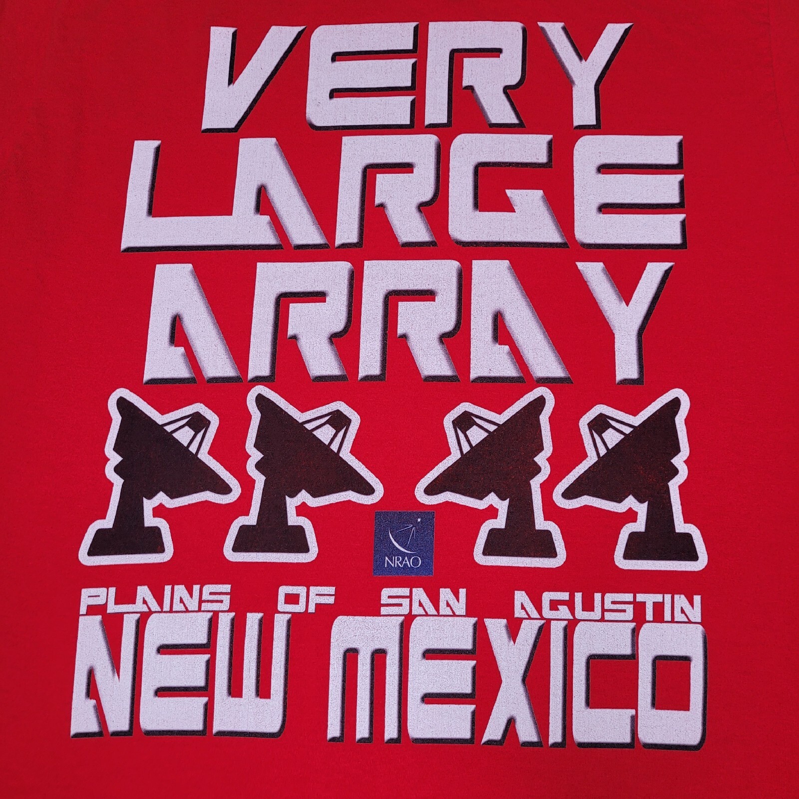 Karl G Jansky Very Large Array Shirt Mens Small Red NRAO VLA New Mexico NSF NASA gallery