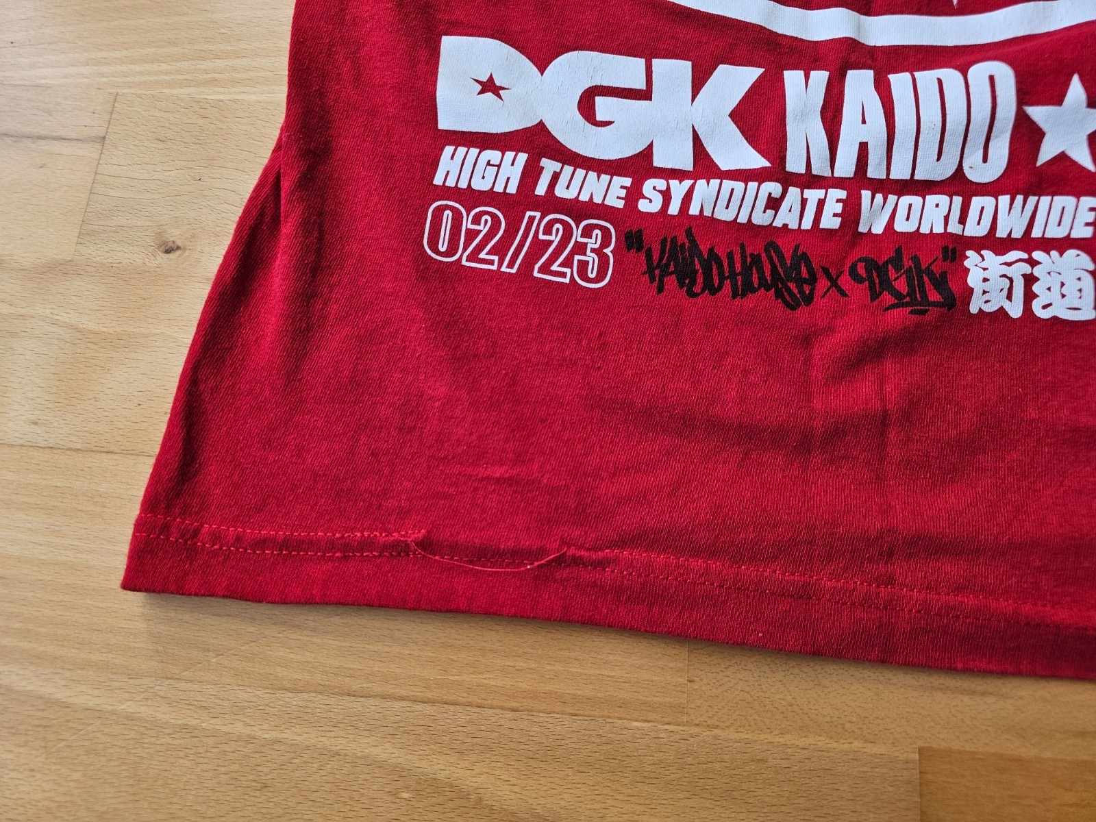 DGK x Kaido House Konbini T Shirt Red Small Mt Fuji Lawson Store gallery