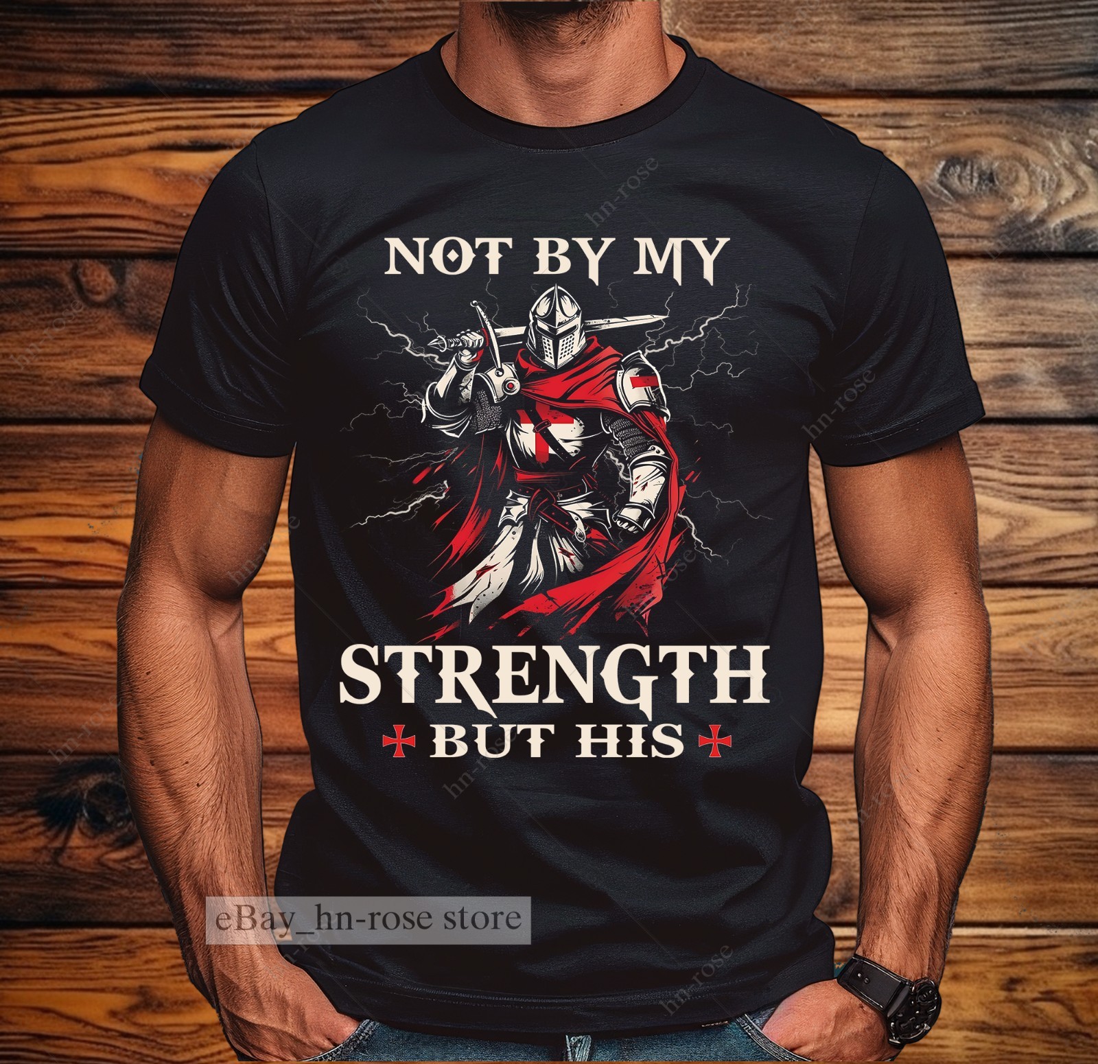 Christian Faith Warrior Shirt Armor of God Crusader Religious Bible Verse Gifts