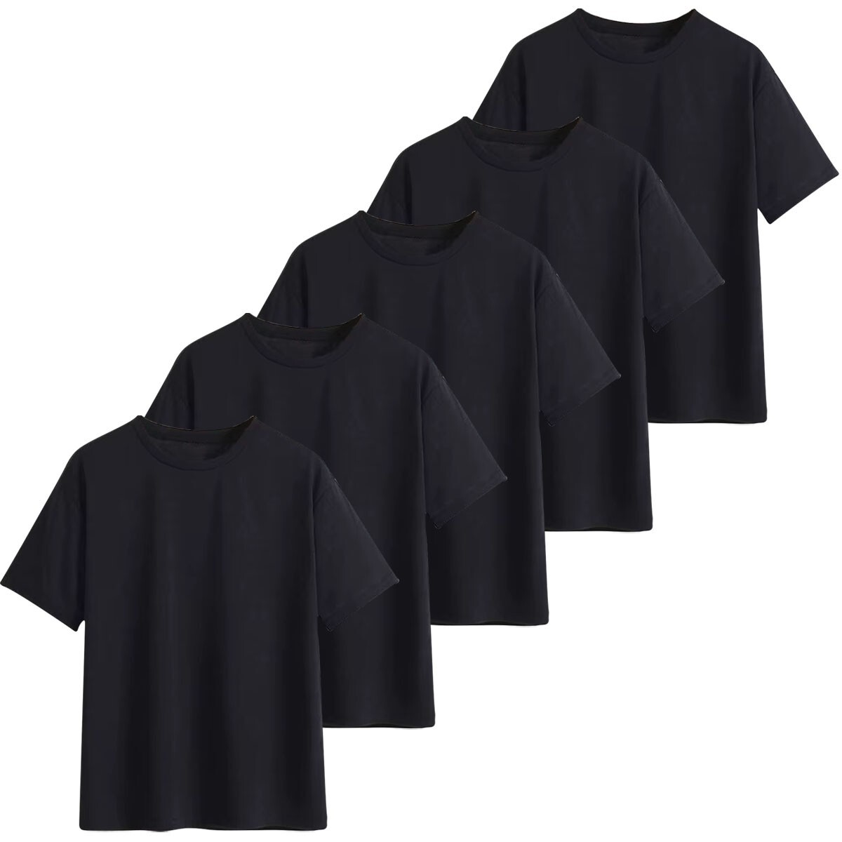 Uneek 5 PACK Unisex Mens CLASSIC T-SHIRT Plain 100% Cotton Blank Tee T shirt TOP gallery