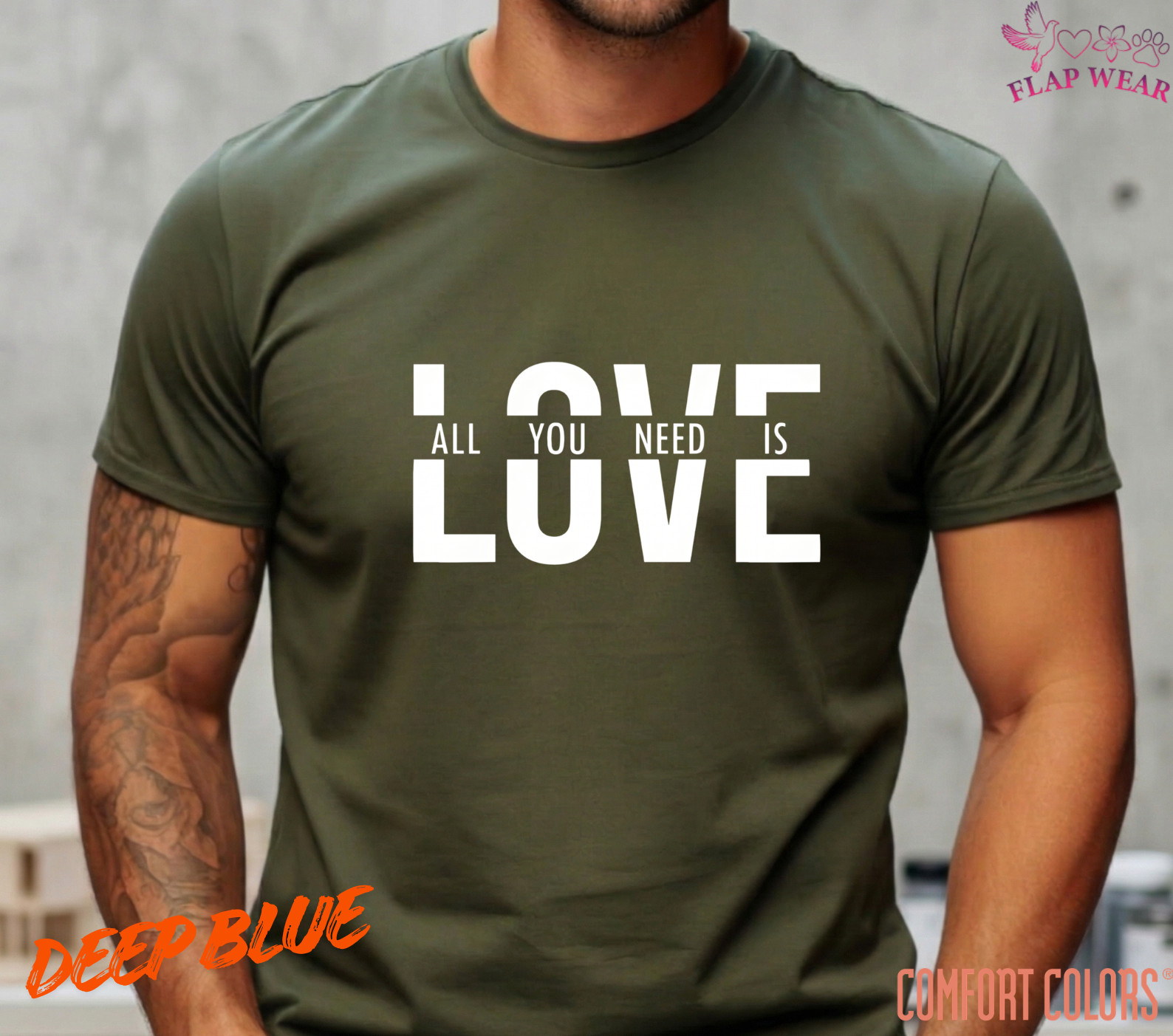 Unisex All You Need Is Love T shirt Men T shirt Women valanity day Romantic gallery