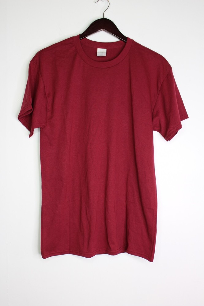 Mens Hanes Ecosmart Short Sleeve Tee Cardinal Size Medium
