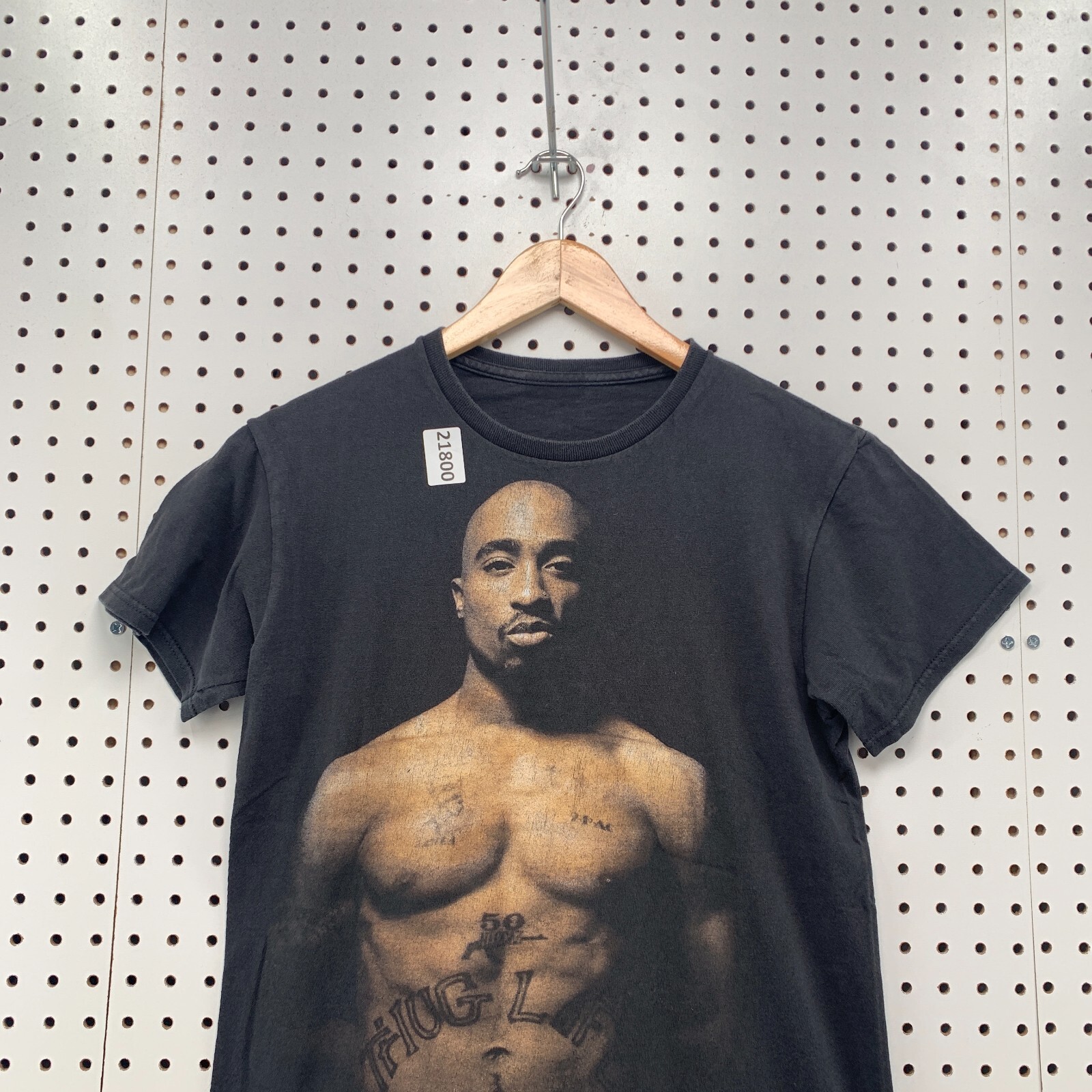 Tupac 2PAC Shirt Black If You Dont Know Me Dont Judge Me Fit Women M 17.5x25 gallery