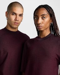 Sz XL- Nike ESC Every Stitch Considered Wool Short-Sleeve Knit Tee, Smokey Mauve