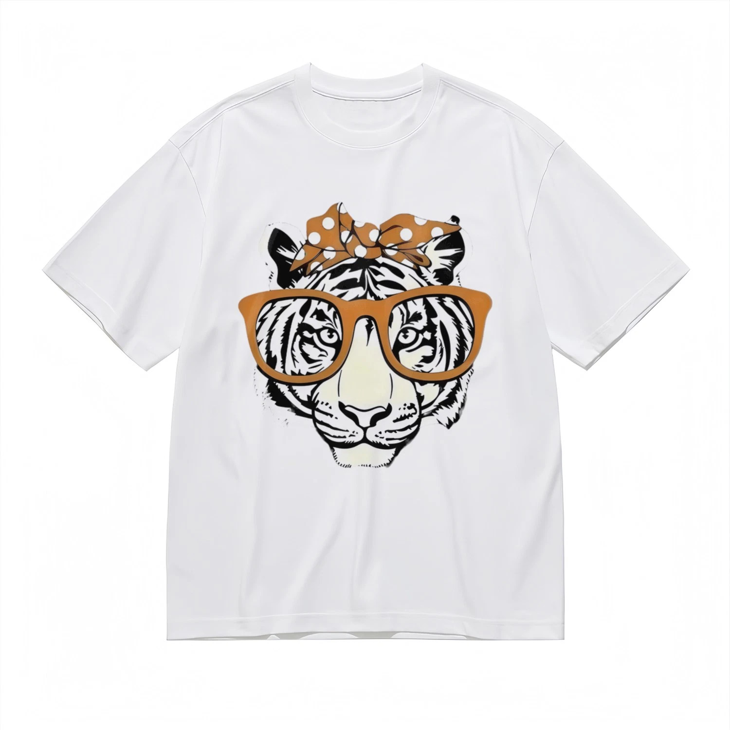 Women's Trend Slight Stretch Classic T-Shirt Animal Eye Graphic Printed Tee gallery