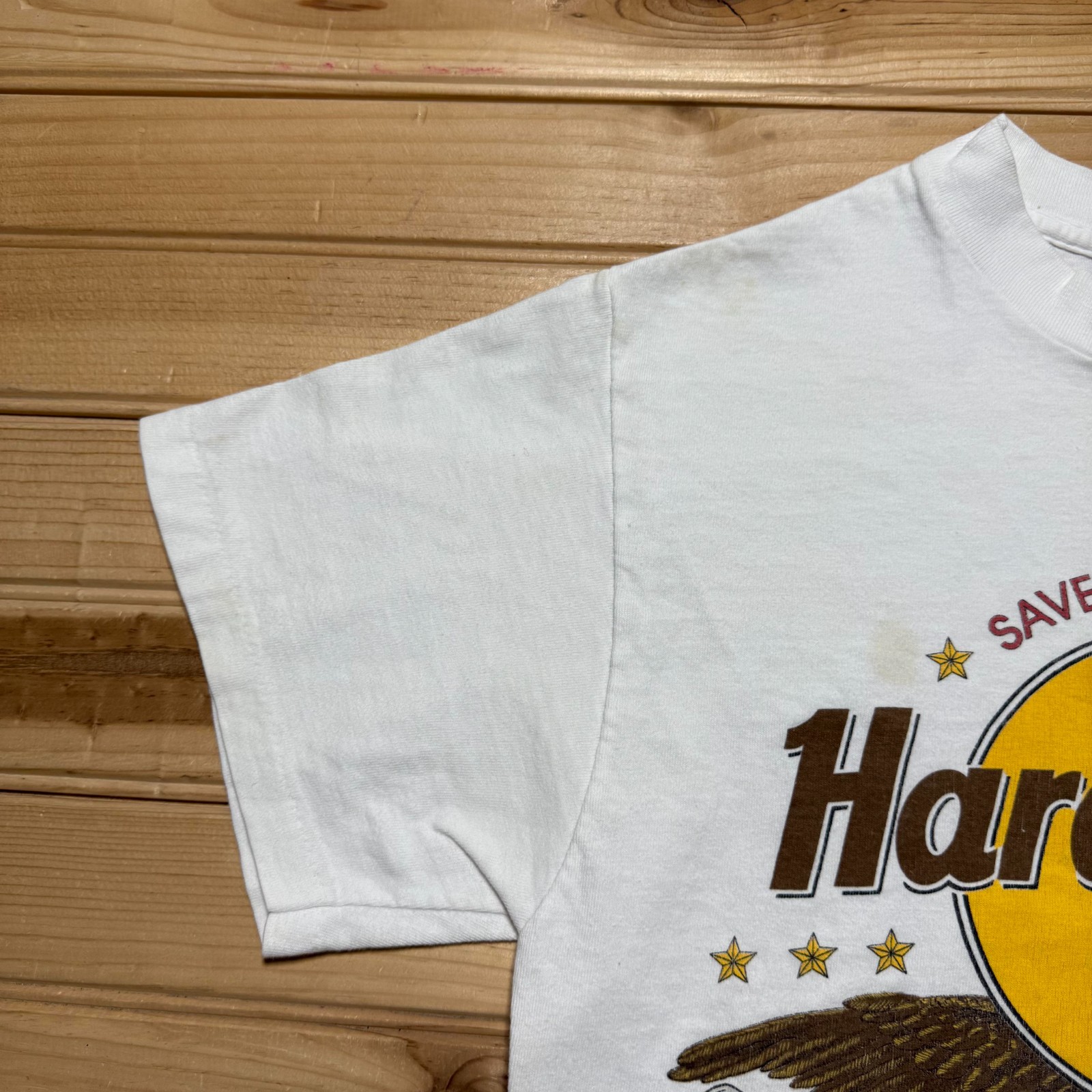 Vintage 90s Hard Rock Cafe Washington DC Bald Eagle Souvenir T-Shirt USA Medium gallery
