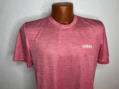 Men’s Adidas CLIMALITE Running S/S Athletic T-Shirt Medium M – Pink – Poly